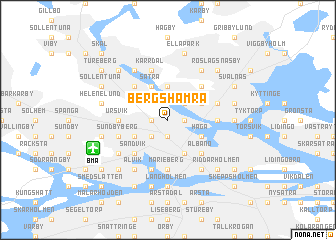 map of Bergshamra