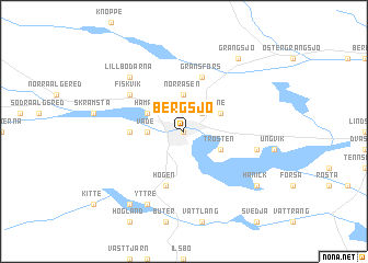 map of Bergsjö