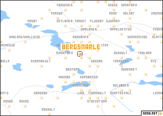map of Bergsnärle