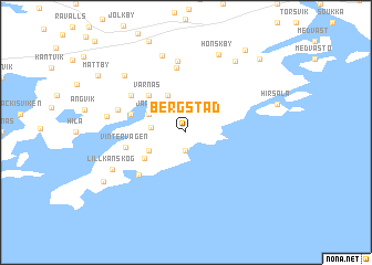 map of Bergstad