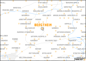 map of Bergtheim