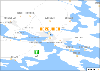 map of Bergviken