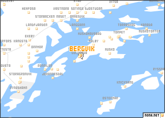 map of Bergvik