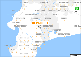 map of Bergvliet