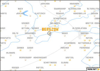 map of Bergzow