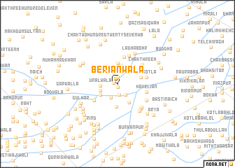 map of Beriānwāla