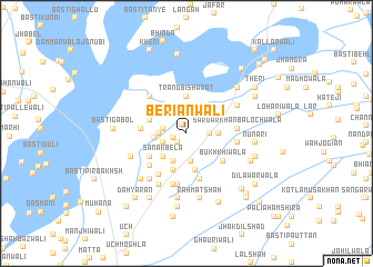 map of Beriānwāli