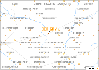 map of Bérigny