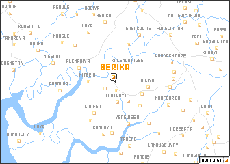 map of Bérika