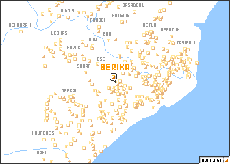 map of Berika