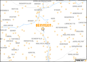 map of Beringen