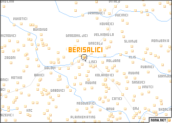 map of Berisalići