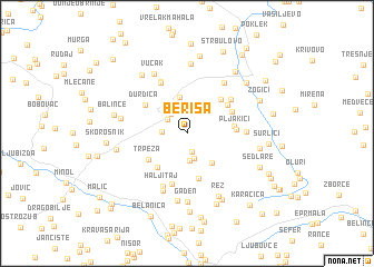 map of Beriša