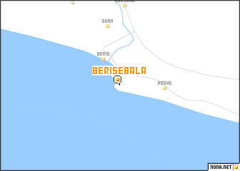 map of Berīs-e Bālā