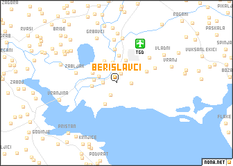 map of Berislavci