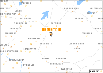 map of Beristáin