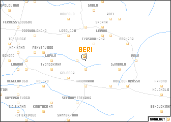 map of Béri