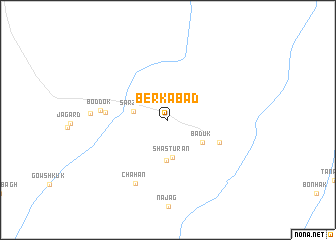 map of Berkābād