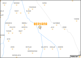map of Berkʼana