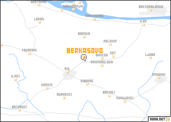 map of Berkasovo