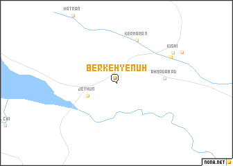 map of Berkeh-ye Nūḩ