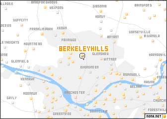 map of Berkeley Hills