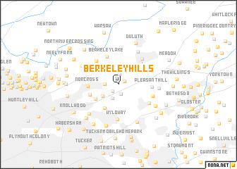 map of Berkeley Hills