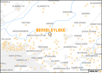 map of Berkeley Lake