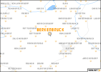 map of Berkenbrück