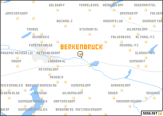 map of Berkenbrück