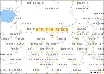 map of Berkenbüschen