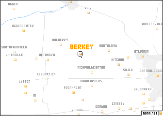 map of Berkey