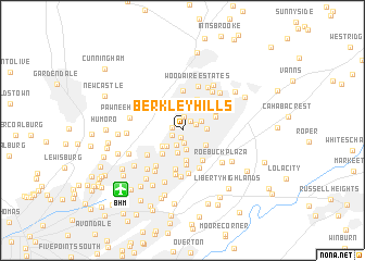 map of Berkley Hills