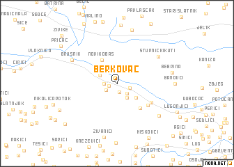 map of Berkovac