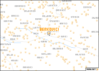 map of Berkovići