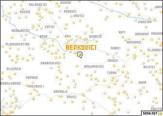 map of Berkovići