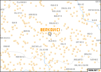 map of Berkovići