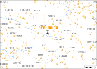 map of Berkovina