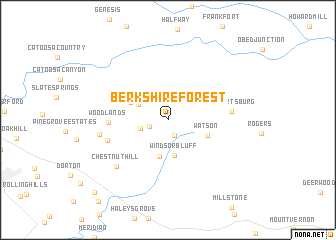 map of Berkshire Forest