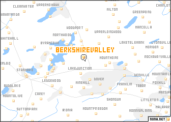 map of Berkshire Valley