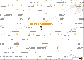 map of Berles-au-Bois