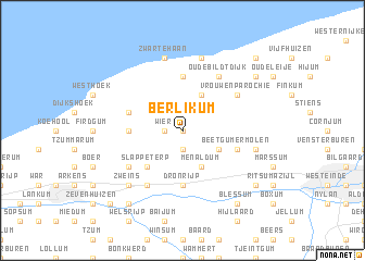 map of Berlikum