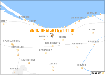 map of Berlin Heights Station