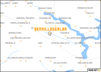 map of Bermillo de Alba