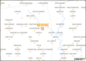 map of Bernac