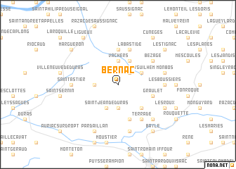 map of Bernac