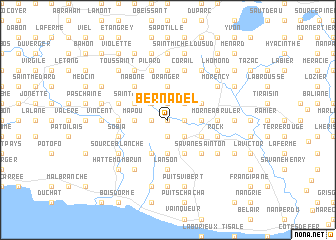 map of Bernadel