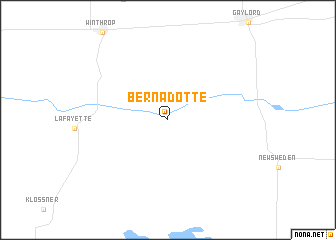 map of Bernadotte