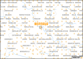 map of Bernado