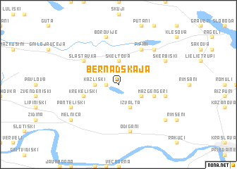 map of Bernadskaja